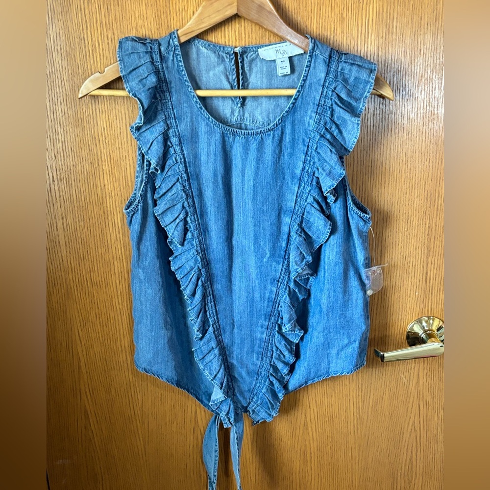 New W/Out Tags Mainstream Boutique Denim Top